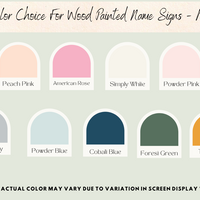 Affordable Color name signs wall decor free shipping australia