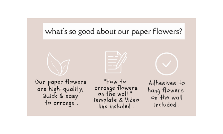 paper flowers australia high quality easy to assemble template guide to arrange flowers on the wall adhesives wall mount