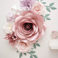 Pastel Colors Paper Flower Arrangement