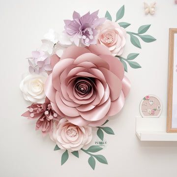 Customized Paper Flowers - Paper Flowers Wall decor - Paper flowers - Paper flowers for girls Nursery