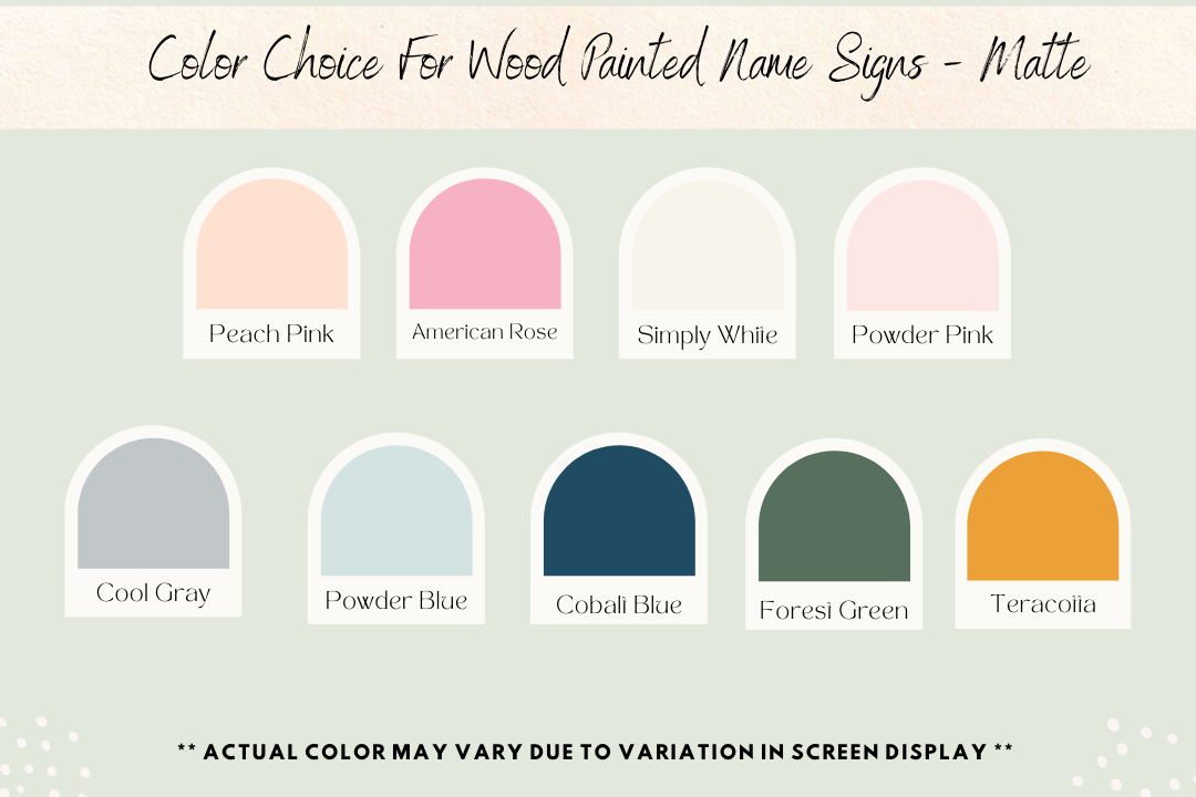 Affordable Color name signs wall decor free shipping australia