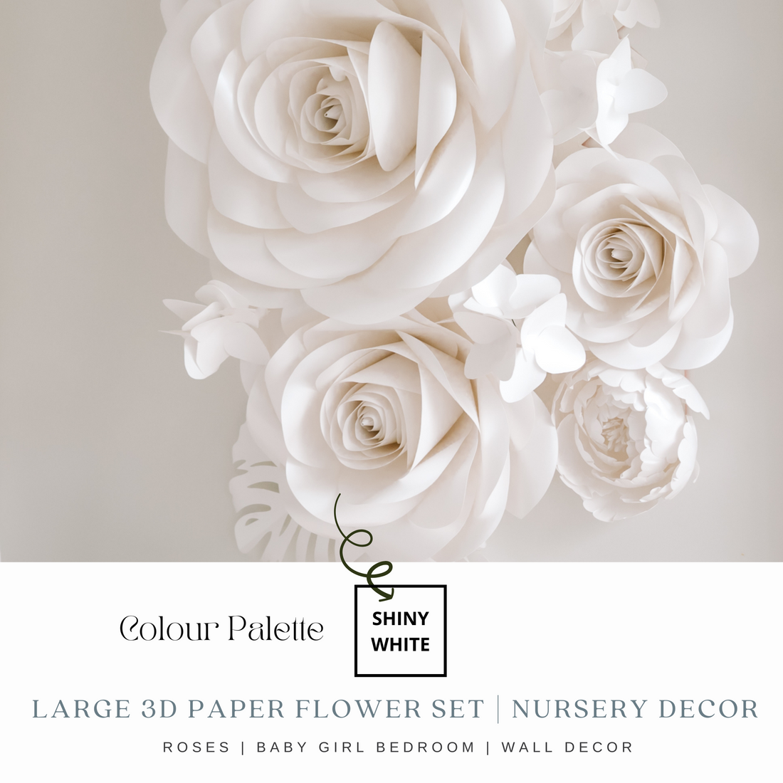 Dusty Pink, Blush Paper Flowers - Nursery Wall Paper Flowers - Blush Paper  Flower Set – Purely Paper Flowers