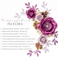 paper flowers for nursery wall art product features