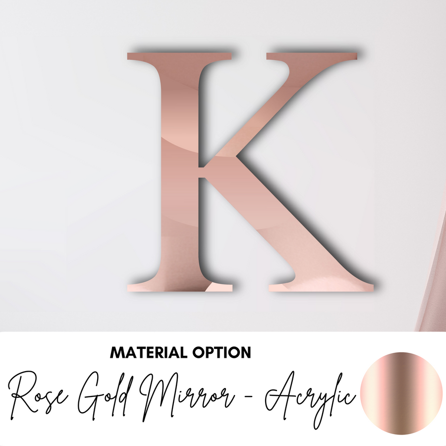 Rose Gold First Name Middle Name Sign custom made in australia