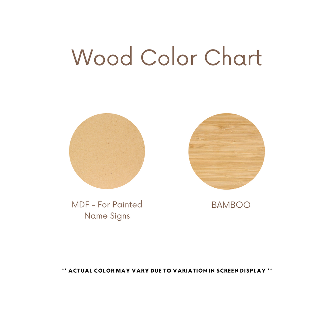 Bamboo Wood Name - Timber Name Sign - Script Name - Name Cutout Australia